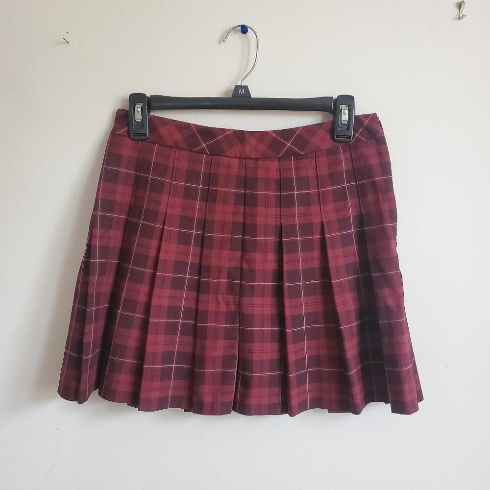 Sunday Best Preppy Plaid Pleated Mini Skirt